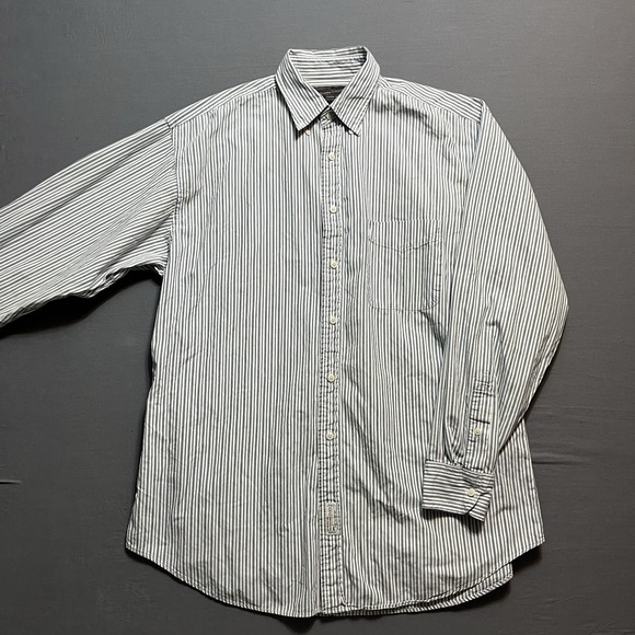 Abercrombie & Fitch Other - Abercrombie & Fitch Men's Striped Button-Down Dress Shirt 100% Cotton, Size L